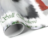 Collie Meets Santa Christmas Geschenkpapier (Rolleneckpunkt)