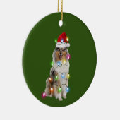 Collie mit Hat Lights Christmas Keramik Ornament (Rechts)