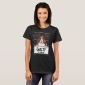 Collie Mugshot Guilty Dog T-Shirt (Vorne ganz)