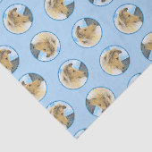 Collie Painting Rough Sable Merle Original Dog Art Seidenpapier (Ausschnitt)