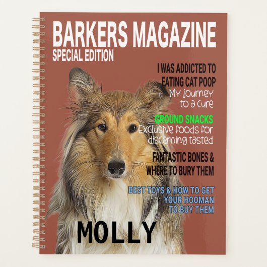 Collie Parody Magazine Cover Planer (Vorderseite)