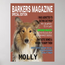 Collie Parody Magazine Cover