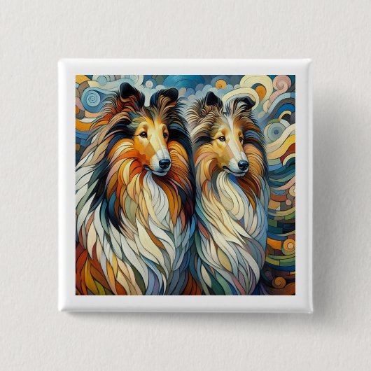 Collie Paw Casso Button (Vorderseite)