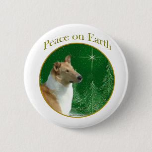 Collie Peace Button