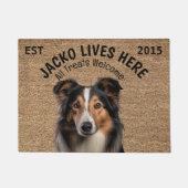Collie Personalisiert Pet Fußmatte (Vorderseite)