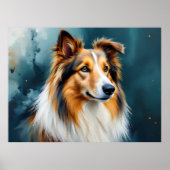 Collie Portrait Poster (Vorne)