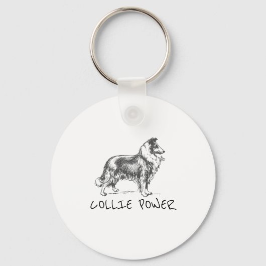 Collie Power Schlüsselanhänger (Vorderseite)