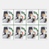 Collie Puppy Christmas Geschenkpapier Set (Vorderseite 2)