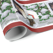 Collie Puppy Christmas Mailbox Geschenkpapier (Rolleneckpunkt)