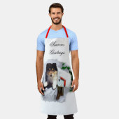 Collie Puppy Christmas Schürze (Getragen)