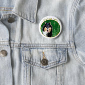 Collie (rau) Peace Button (Beispiel)