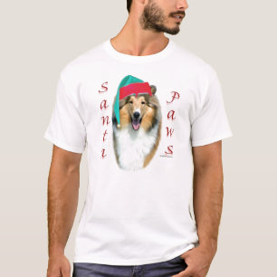 Collie (rau) Santa Paws T-Shirt