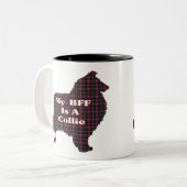 Collie Rough BESTE FREUNDIN Tasse (Vorderseite Links)