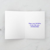 Collie Rough Dog Red Blue Yellow Birthday Card Karte (Innenseite)