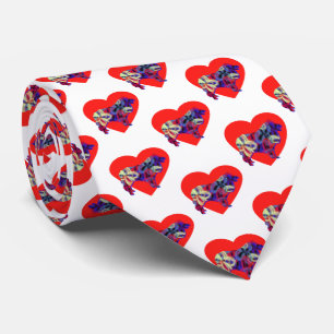 Collie Rough Hund Silhouette Valentinstag White Krawatte