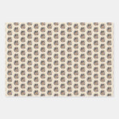 Collie (Rough) Malerei - Niedliche Original Hunde  Geschenkpapier Set (Vorderseite)