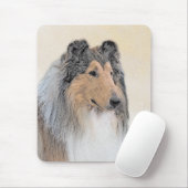 Collie (Rough) Malerei - Niedliche Original Hunde Mousepad (Mit Mouse)