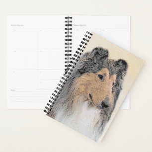 Collie (Rough) Malerei - Niedliche Original Hunde  Planer