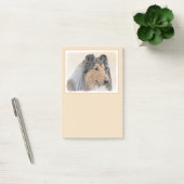 Collie (Rough) Malerei - Niedliche Original Hunde  Post-it Klebezettel (Büro)