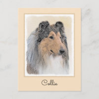 Collie (Rough) Malerei - Niedliche Original Hunde 