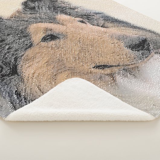 Collie (Rough) Malerei - Niedliche Original Hunde  Sherpadecke (3/4)