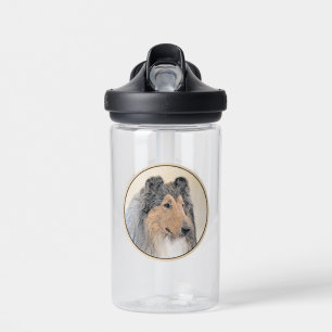 Collie (Rough) Malerei - Niedliche Original Hunde  Trinkflasche