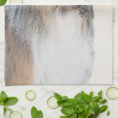 Collie (Rough) Malerei - Niedliche Original Hundek Handtuch (Gefaltet)