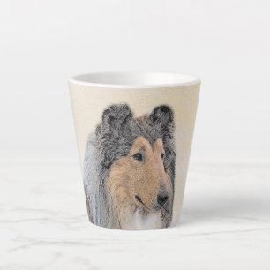 Collie (Rough) Malerei - Niedliche Original Hundek Milchtasse