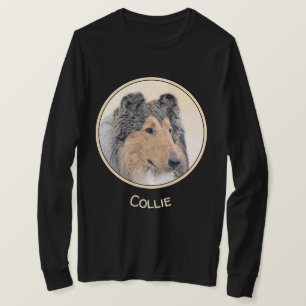 Collie (Rough) Malerei - Niedliche Original Hundek T-Shirt