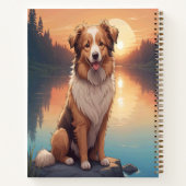Collie Schäferhund am See Notizblock (Rückseite)