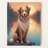 Collie Schäferhund am See Planer (Rückseite)