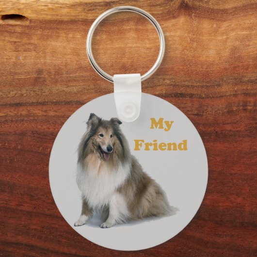 Collie Schlüsselanhänger (Vorderseite)