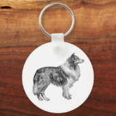 Collie Schlüsselanhänger (Vorderseite)