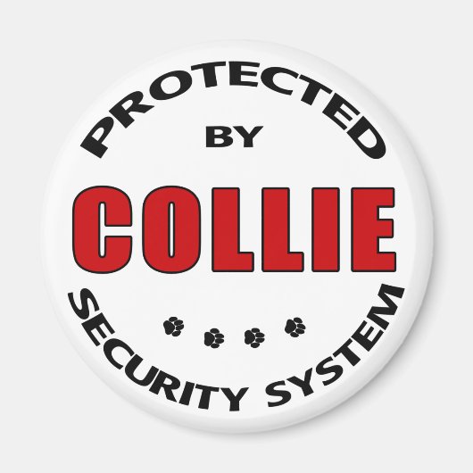 Collie Security Magnet (Vorne)