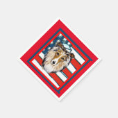 Collie Serviette (Ecke)