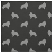 Collie-Silhouette-Muster Stoff (Muster)