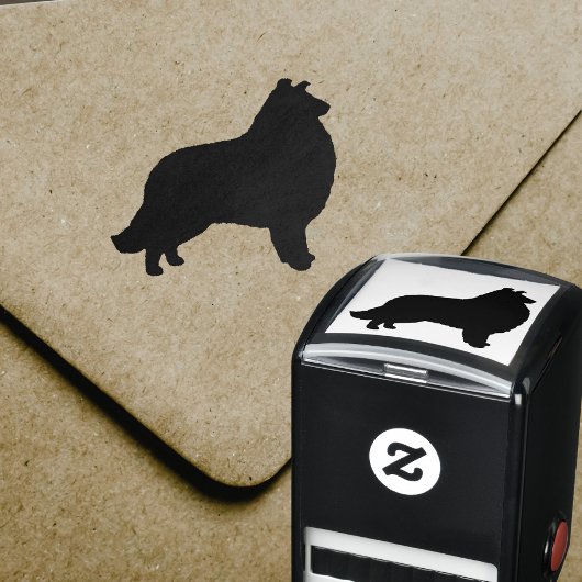 Collie Silhouette Permastempel