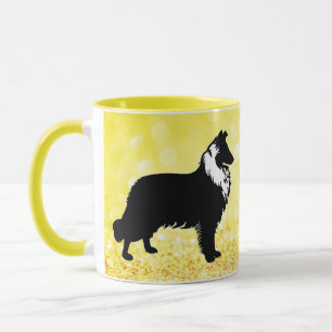 Collie Silhouette Tasse