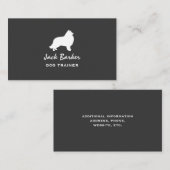 Collie Silhouette Visitenkarte (Vorne/Hinten)