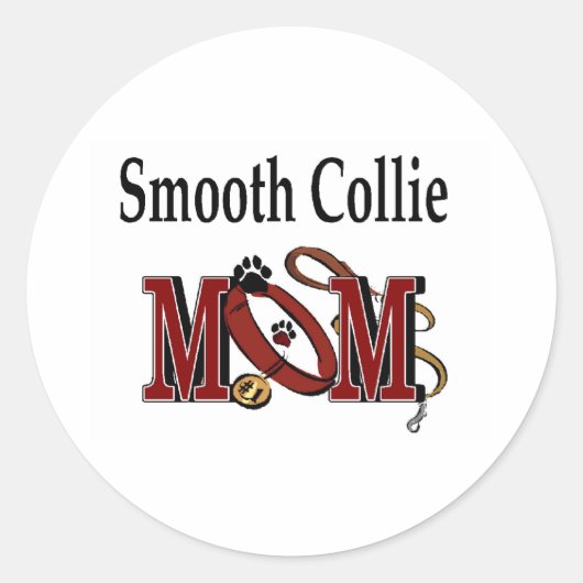 Collie Smooth Mama Sticker (Vorderseite)
