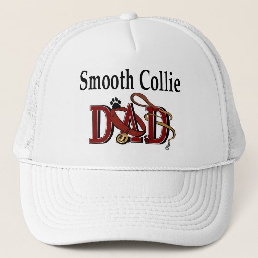 Collie Smooth Vater Hat Truckerkappe (Vorderseite)