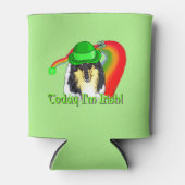 Collie St Patricks Day Dosenkühler (Vorderseite)