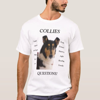 COLLIE STELLT GLATTES IN FRAGE T-Shirt