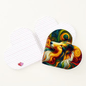 Collie Swirl Spiral Notizbuch (Innenseite)