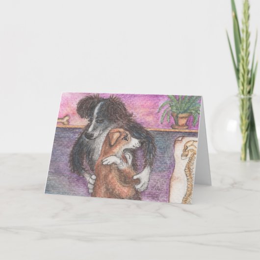 Collie Trainer, Border Collie Chiropraktor Leere Karte (Vorderseite)