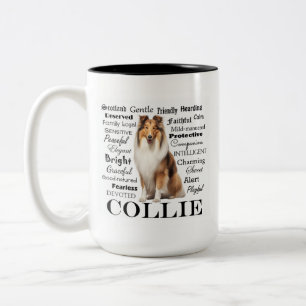 Collie Traits Zweifarbige Tasse
