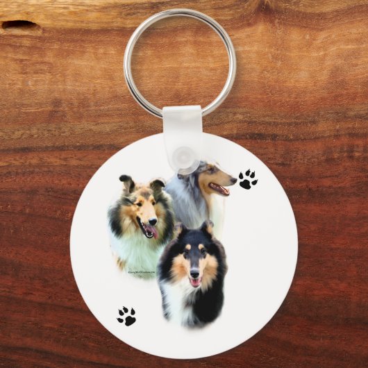 Collie Trio - Schlüsselanhänger (Vorderseite)