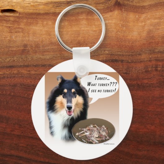 Collie Turkey Schlüsselanhänger (Vorderseite)