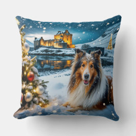 Collie Urlaub  Kissen