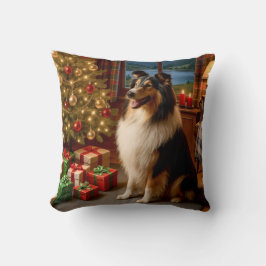 Collie Urlaub  Kissen